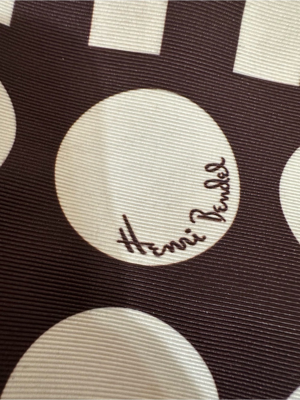 Henri Bendel Hot For Dots Tote Bag Brown White Rare Collector Handbag Dust Bag - Picture 16 of 16